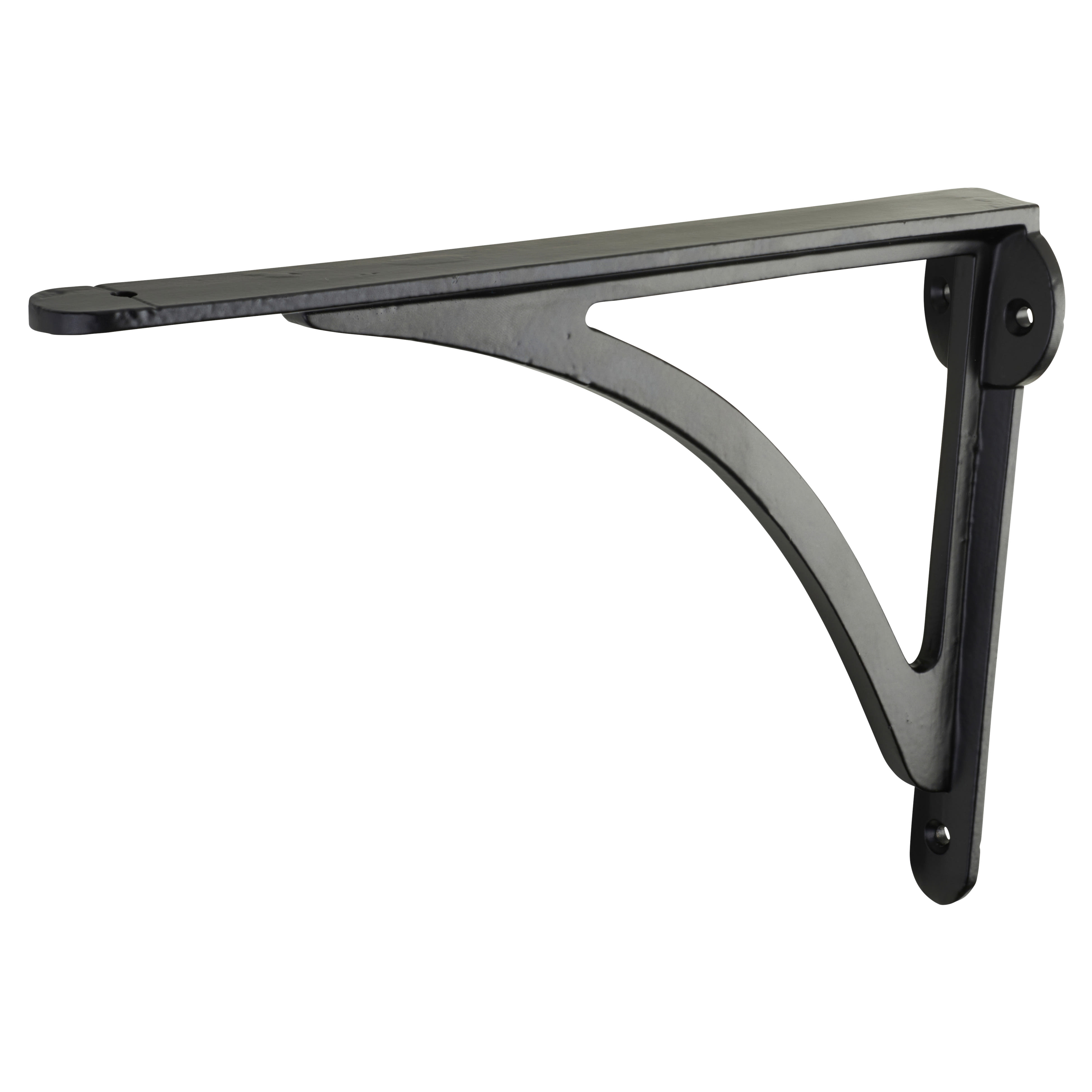 Curved Shelf Bracket - 249 x 174mm - Black