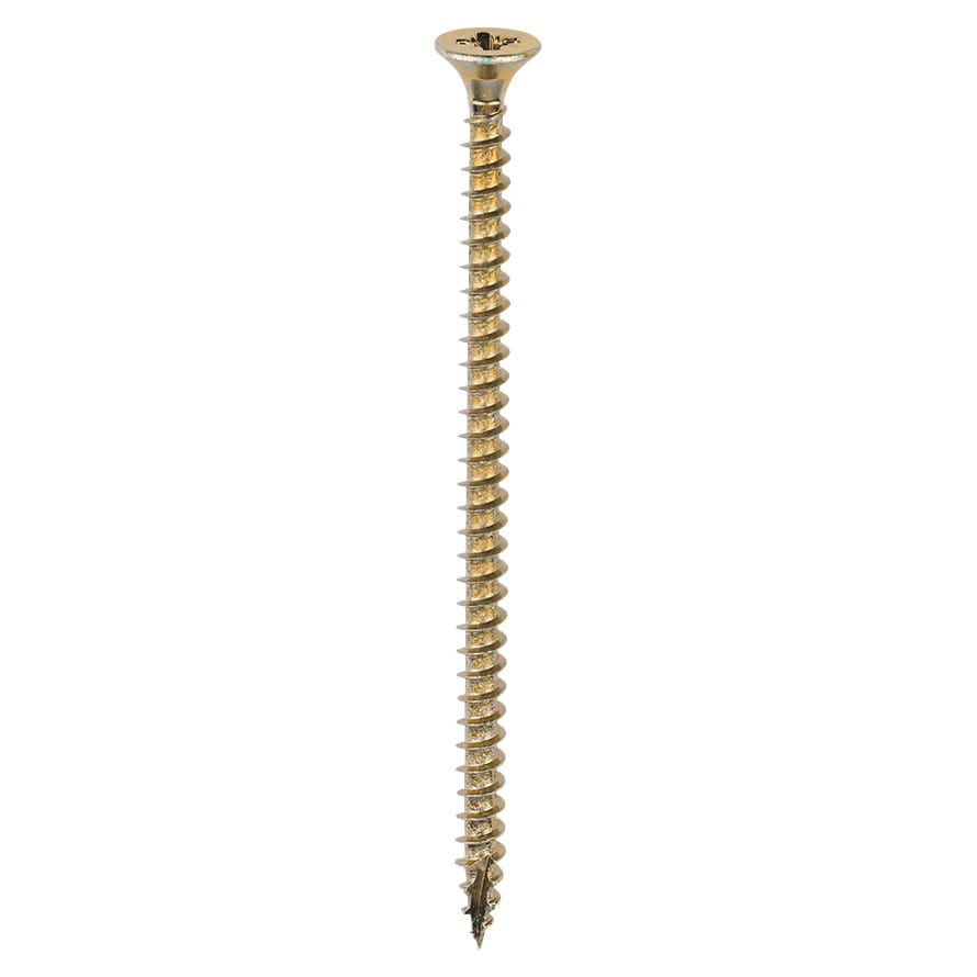 Classic Pozi Countersunk Wood Screws - 4.0 x 70mm - Yellow Zinc - Pack of 200