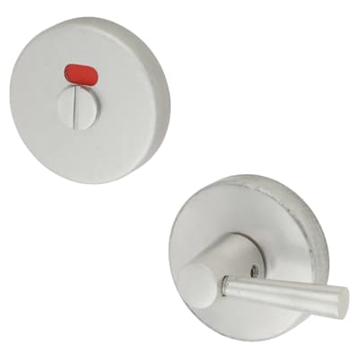 Puma Bathroom Turn & Release - 50mm Diameter - Extended Turn - Satin Aluminium