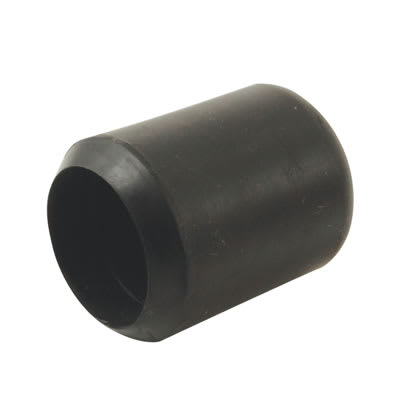 Rubber Chair Ferrules - 19 x 30mm - Black - Pack of 50