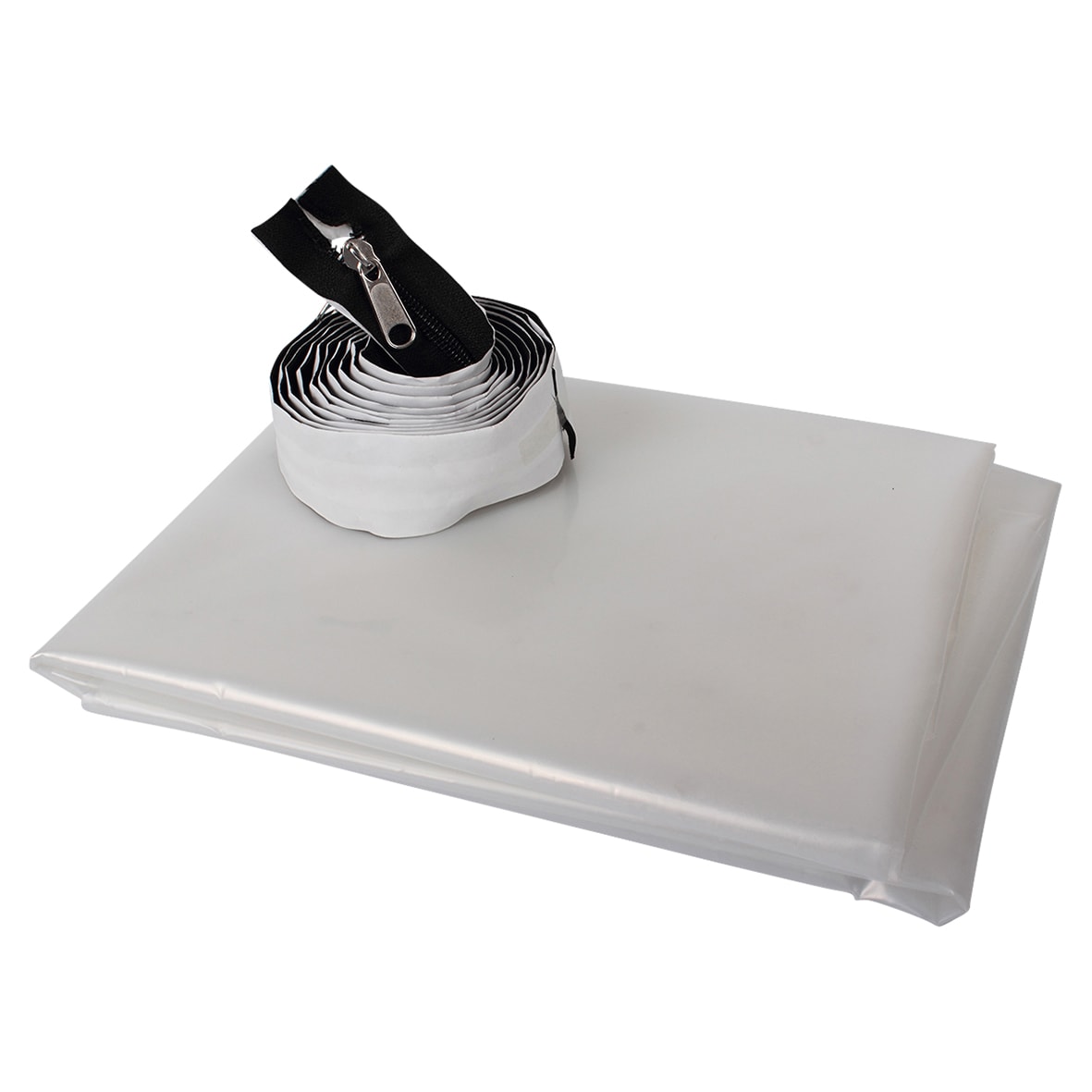 Polythene Zipped Doorway Dust Protector - 7' x 4