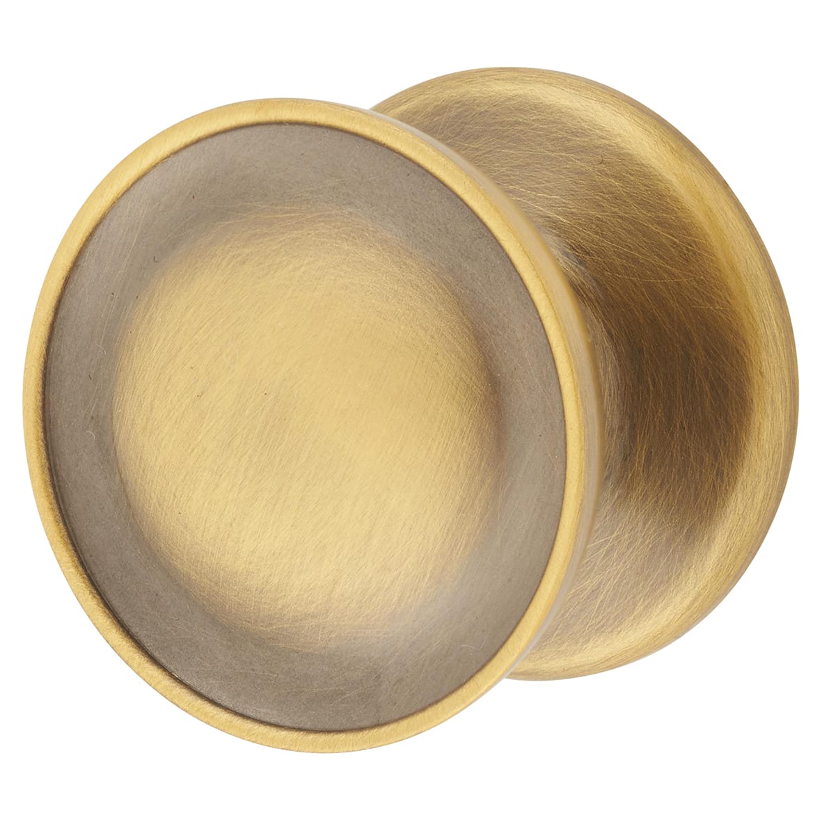 Marcus Surrey Round Cabinet Knob - 32mm Diameter - Antique Brass
