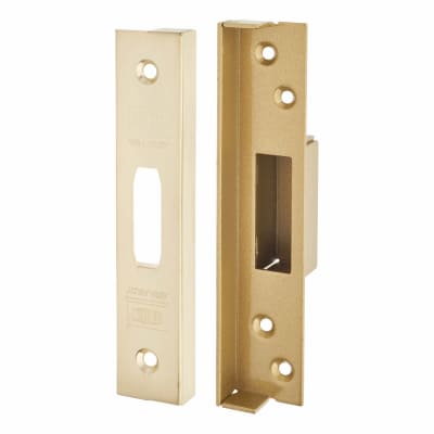 13mm Rebate Kit to suit StrongBOLT:2007 5 Lever Deadlocks - Polished Brass
