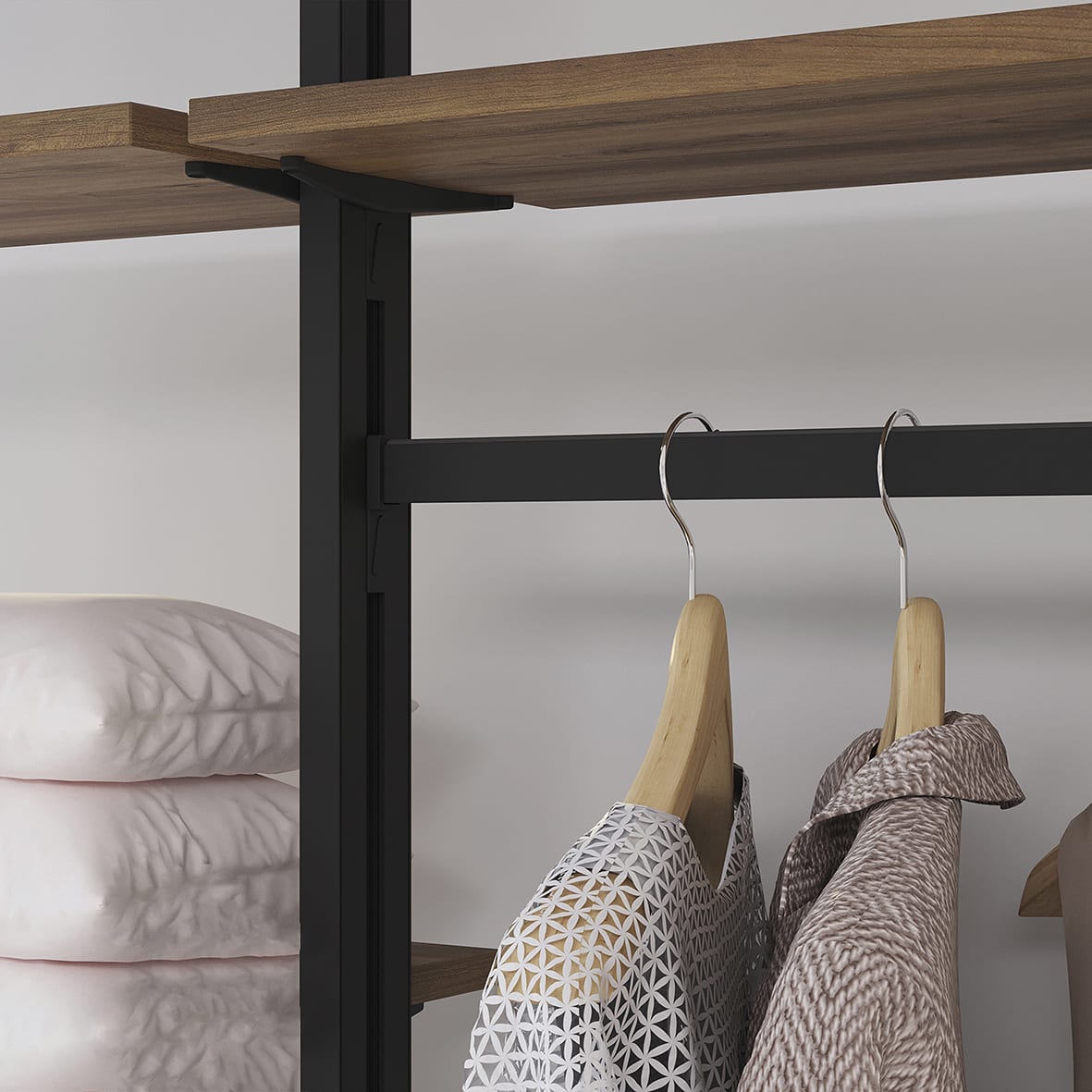 Zero Hanging Rail - 1100mm Length - Black