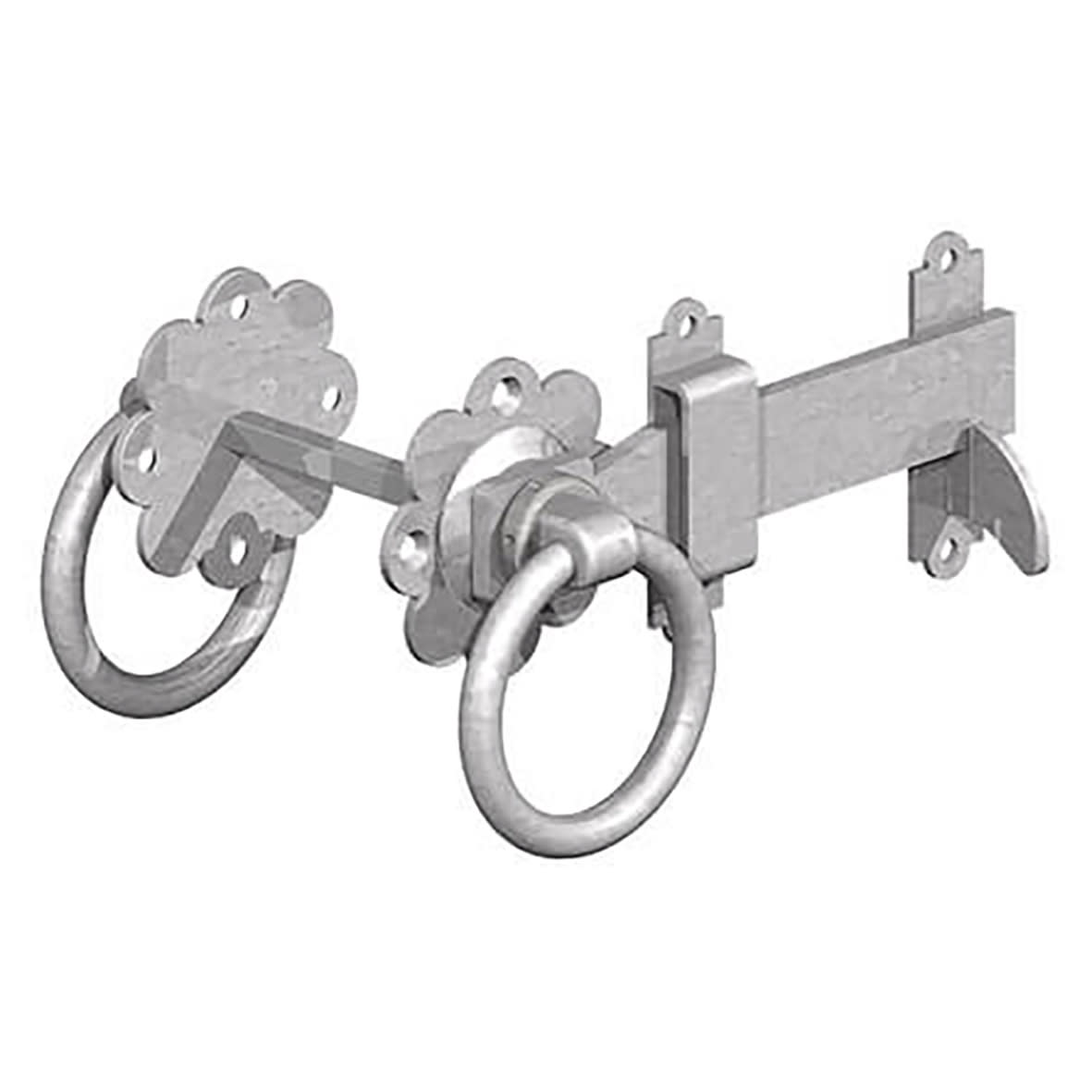 Medium Duty Ring Gate Latch - 150mm Throw - Galvanised