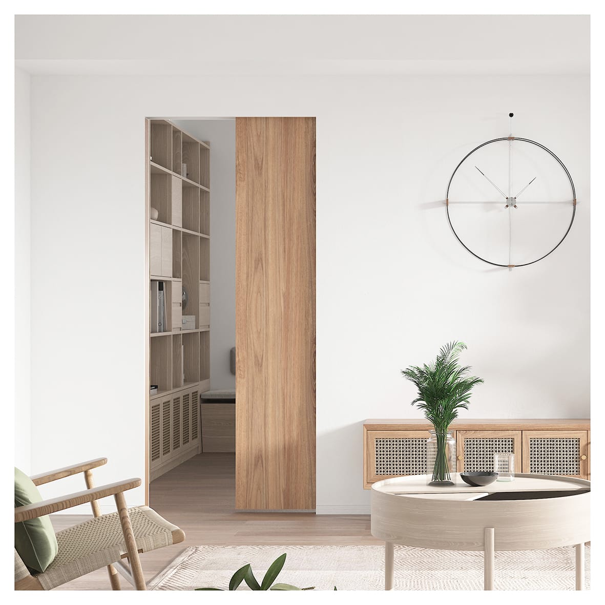 Easi Pocket Door Kit with Soft Close - 115mm Finished Wall Thickness - 914 x 2032mm Door Size