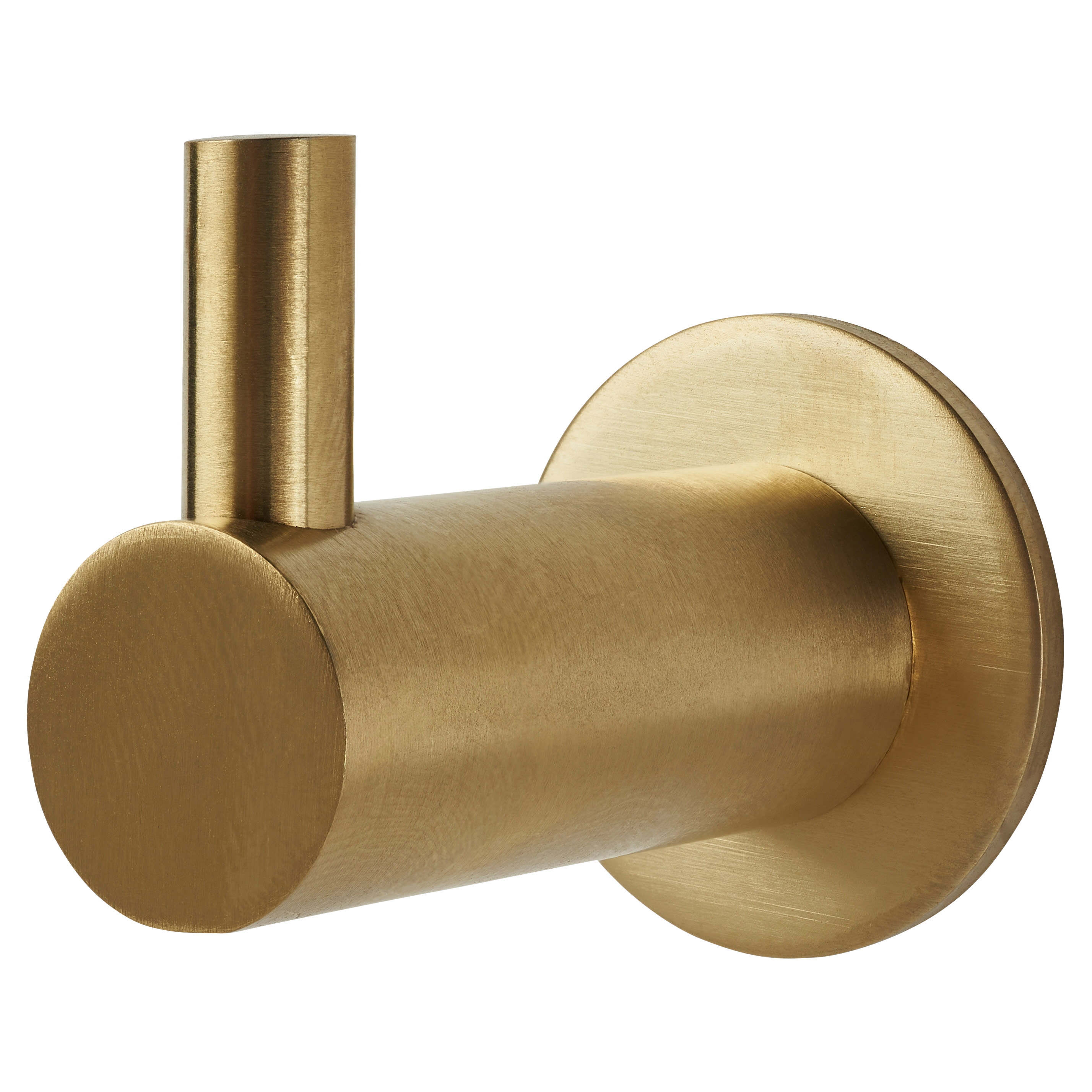Single Coat Hook - 35 x 25mm - PVD Satin Brass