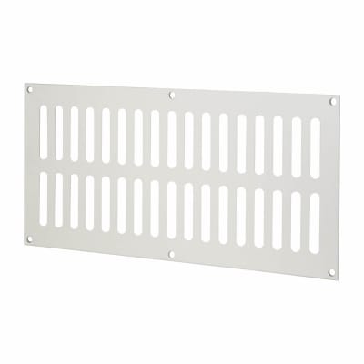 Plain Slotted Vent - 305 x 152mm - 11590mm² Free Air Flow - Satin Aluminium