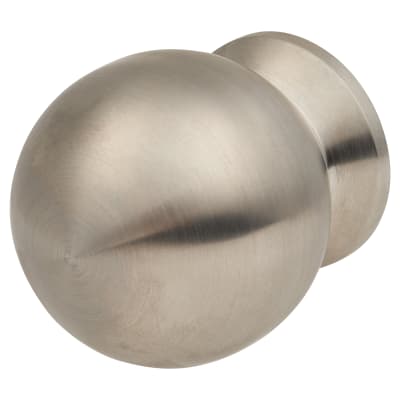 Turned Ball Cabinet Knob - 35mm Diameter - Satin Stainless Steel