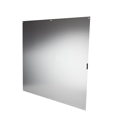 Aluminium Kick Plate - Half Door Panel - 760 x 760 x 1.2mm - 8 Screw Holes - Satin