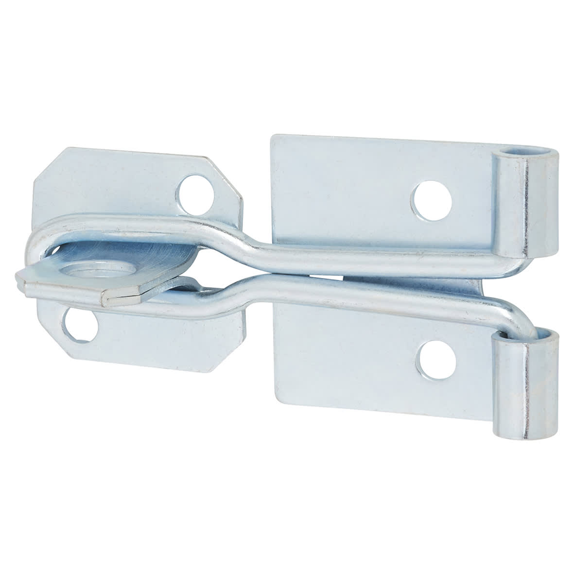 Light Duty Wire Hasp & Staple - 100mm Length - Bright Zinc Plated