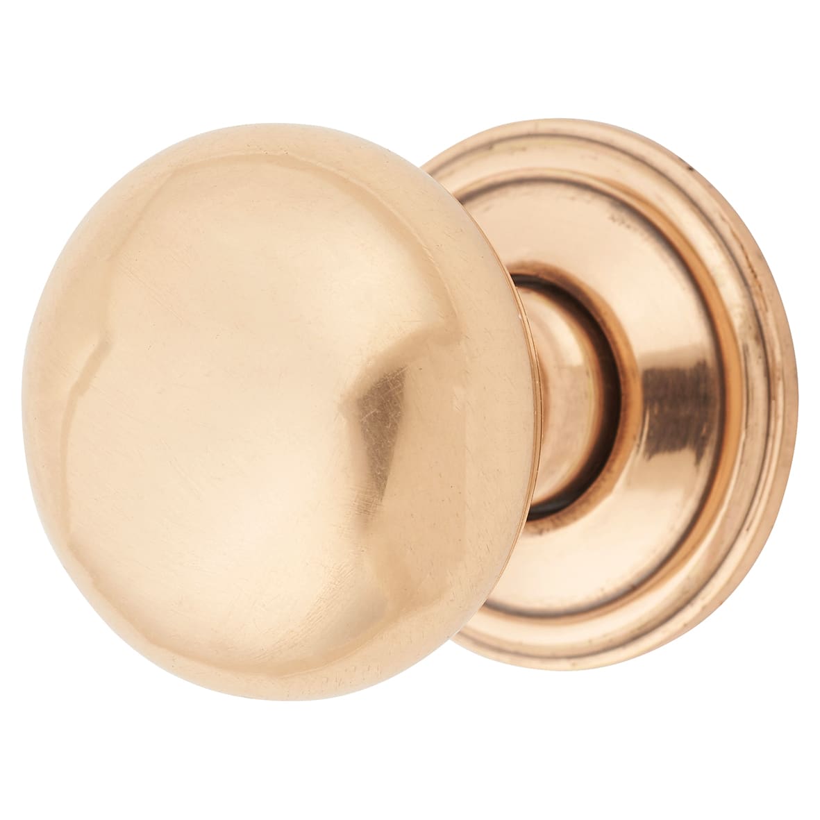 Mushroom Round Cabinet Knob - 32mm Diameter - Polished Bronze