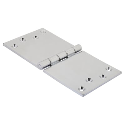Projection Hinge - 102 x 200 x 5mm - Polished Chrome - Pair