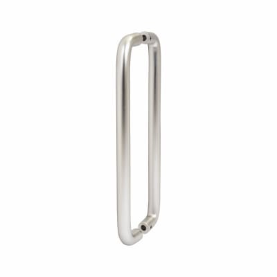 Satin Aluminium 19mm D-Bar Door Pull Handles - Back to Back - 300mm Centres
