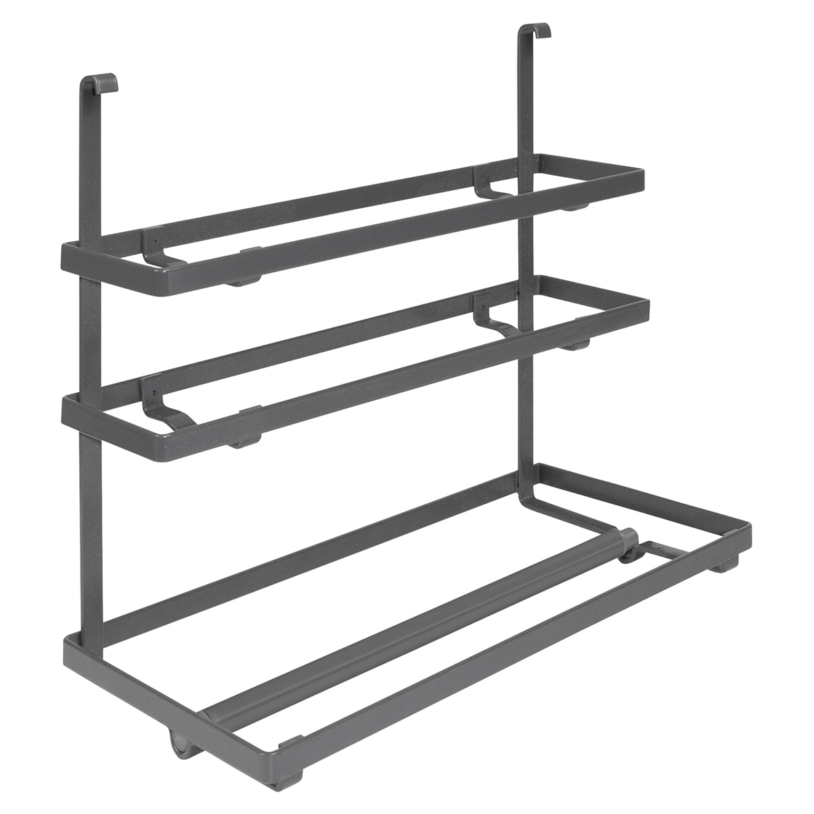 Titane Kitchen Wall Hanging Profile Roll Holder - Anthracite Grey