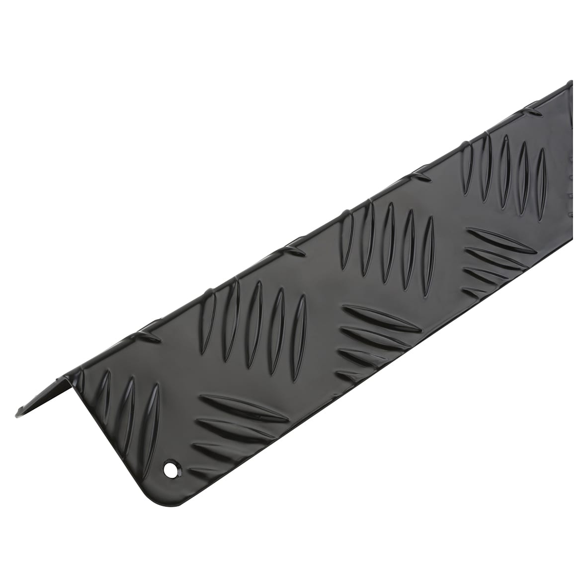 1200mm Aluminium Angle - Equal Sided - 50 x 50 x 1.5mm - Checker Plate 5 Bar Tread -Black