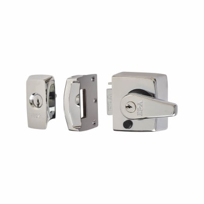 BS 3621:2007 Double Locking Nightlatch - 40mm Backset - Polished Chrome Case/Cylinder