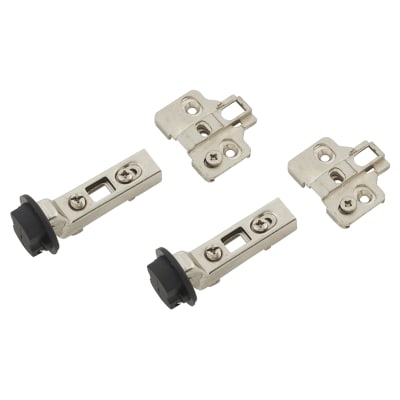 Clip-On Glass Door Cabinet Hinge - 95° - Inset - Zinc Plated - Pair