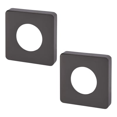 Square Passage Rose Cover - 52 x 52mm - Black Nickel