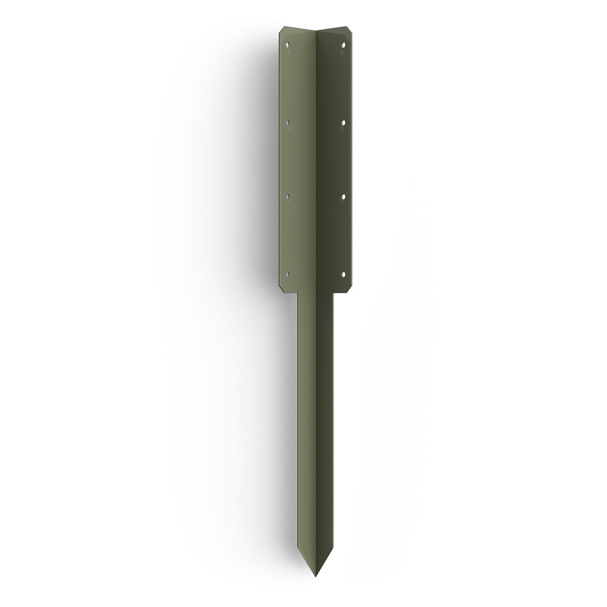 Double Sleeper Pin Corner Bracket - 750 x 2mm - Olive