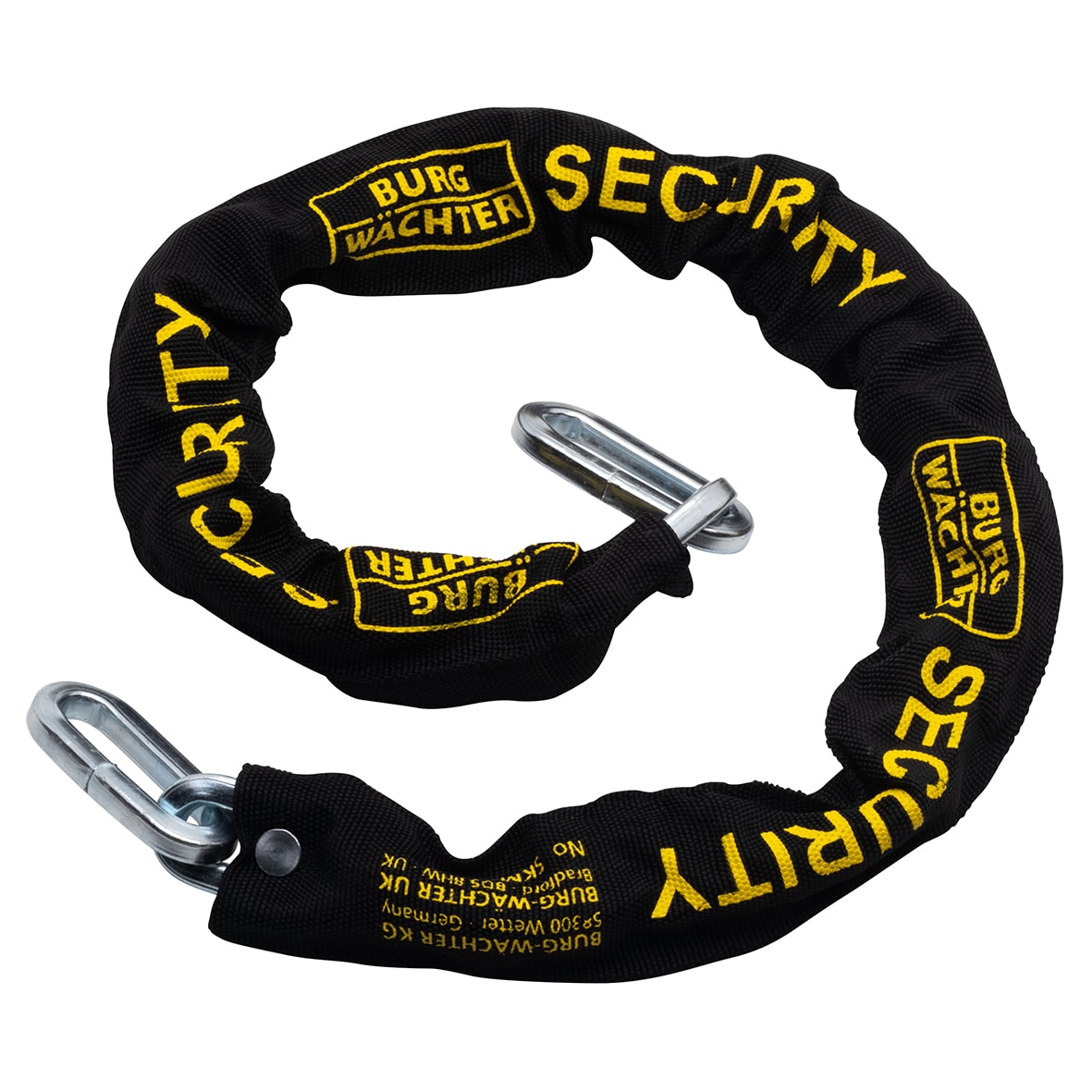 GKM Fabric Sleeve Hardened Square Link Security Chain - 8 x 900mm - Black