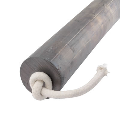 Lead Round Sash Window Weight - 28lb (12.7kg) - 600 x 50mm