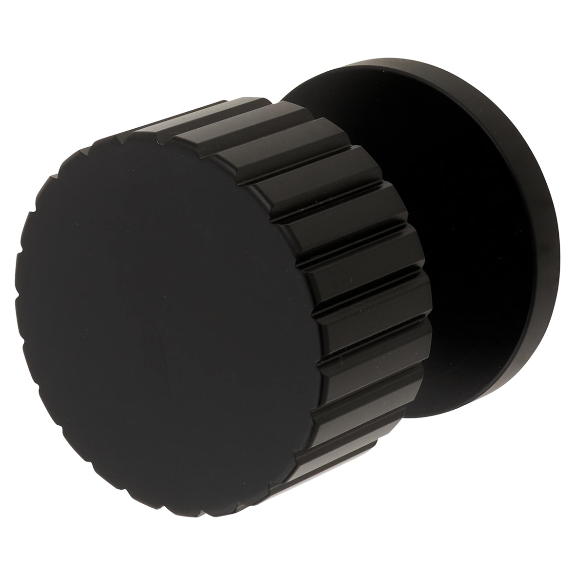 Matt Black Mortice Door Knob - 60mm Rose Diameter - Cog Range