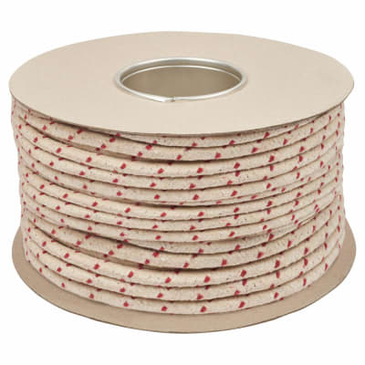 No.4 Red Spot Waxed Cotton Sash Window Cord - 7mm Diameter - 100m Coil