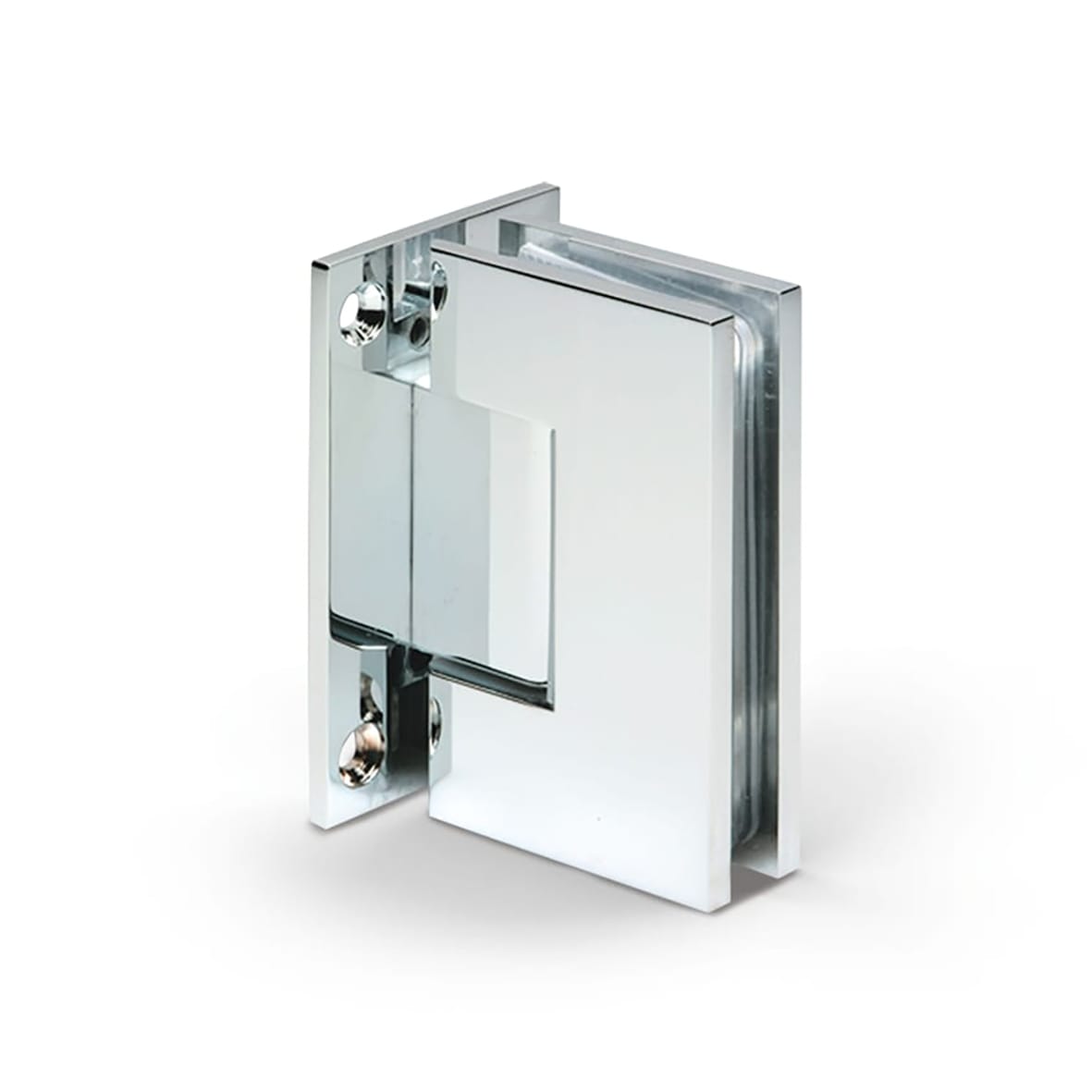 Bilbao Basic Glass to Wall Shower Hinge - Double Sided - 8-12mm Glass - Polished Chrome