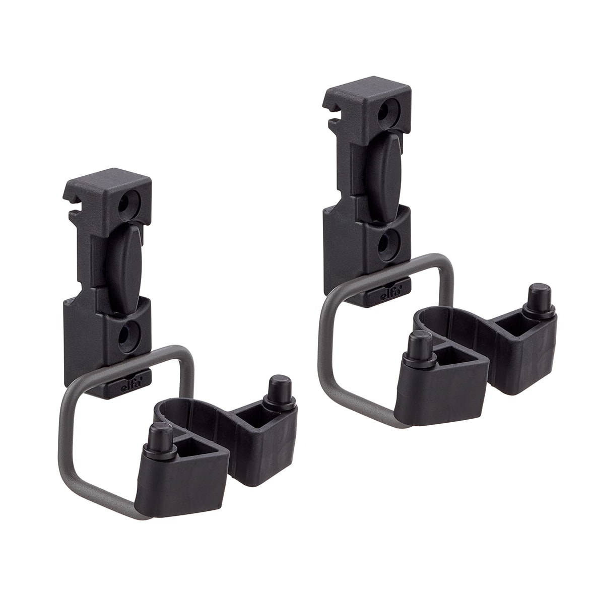 Garage+ Storage Top Track System - Large Tool Holder for Storage Track - Matt Grey - Pack of 2