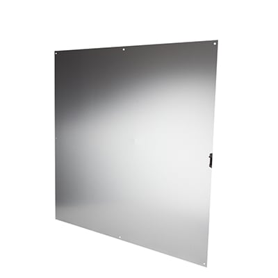 Aluminium Kick Plate - Half Door Panel - 900 x 900 x 1.2mm - 8 Screw Holes - Satin