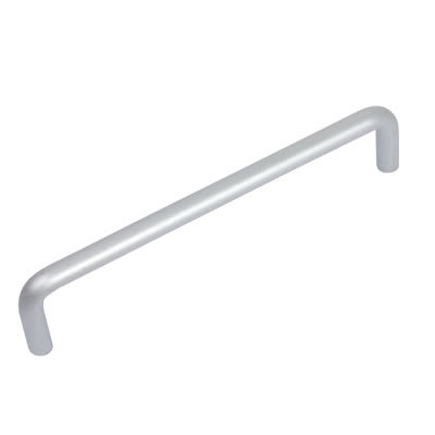 10mm D-Bar Cabinet Pull Handle - 152mm Centres - Satin Aluminium