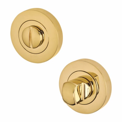 Bathroom Turn & Release - 50mm Diameter - PVD Brass
