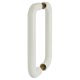 Diamond White Nylon D-Bar Door Pull Handles - Back to Back - 220mm c/c