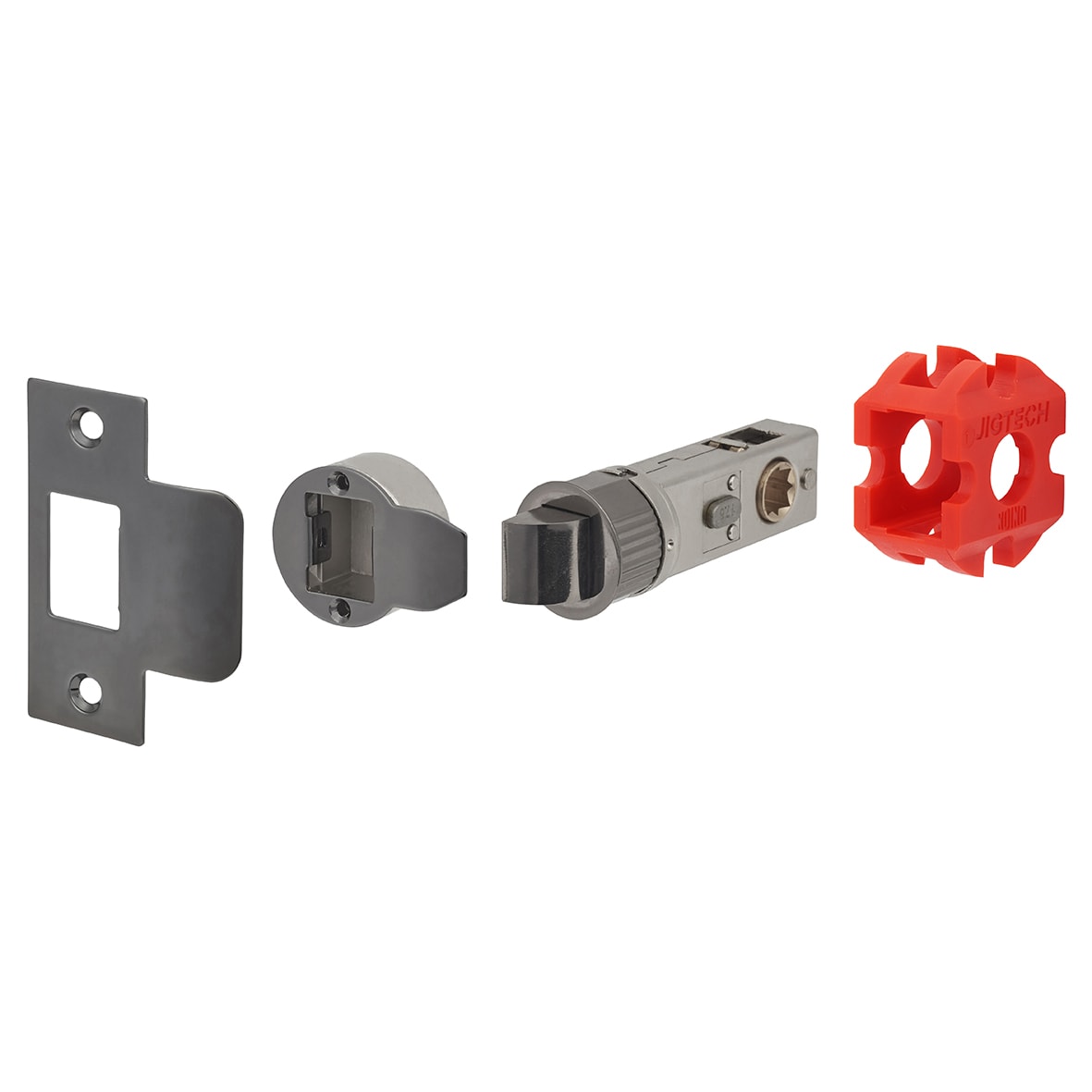 Smartlatch Privacy Tubular Latch - 70mm Case - 57mm Backset - Black Nickel