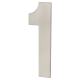 100mm Concealed Screw Fix Door Numeral - 1 - Satin Stainless Steel