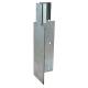 Fence Panel Arris Rail Mortice Bracket - 200 x 62mm - Galvanised