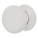 White Porcelain Mortice/Rim Door Knob - 60mm Rose Diameter