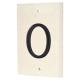 Limestone Screw Fix Door Numeral - 0 - 140 x 90mm - Natural Limestone