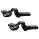 CLIP Top Soft Close Cabinet Hinge - 110° - Inset - Black Onyx - Pair