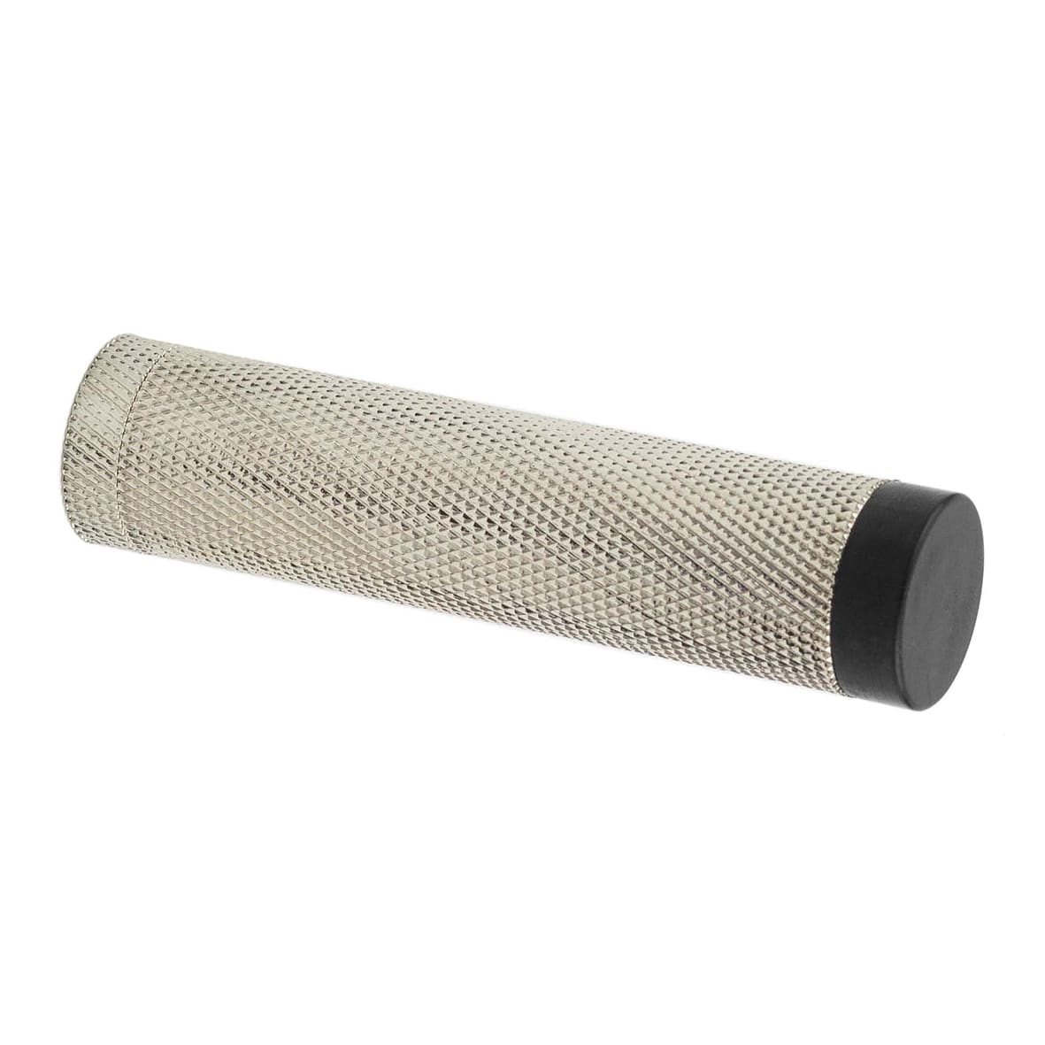 Knurled Projection Door Stop Without Rose - 76mm Projection - Polished Nickel