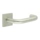 Satin Stainless Steel Fixed Dead 19mm Return to Door Handles on Square Rose - CR-106 Range