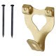 Light Duty Picture Hook - Double - 25 x 33mm - Electro Brass - Pack of 50