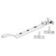 Victorian Casement Window Stay - 8"/200mm Length - Polished Chrome