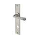 Pewter Long Plate Euro Lock Door Handles - Long Plate - York Range - 241 x 48mm