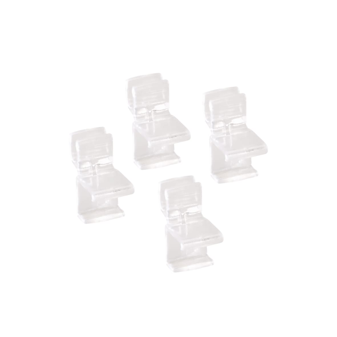 Drawer Basket Tower - Wire Shelf Clips - Translucent - Pack of 4