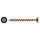 Yellox Pozi Countersunk Wood Screws - 3.5 x 25mm - Yellow Zinc - Pack of 200