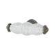 24mm Porcelain Crackle Glaze Shutter T-Bar Cabinet Knob - 76 x 24mm - Pewter Effect