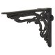 Nouveau Shelf Bracket - 210 x 160mm - Black