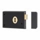 Rim Deadlock - 105 x 80mm - Antique Black Iron